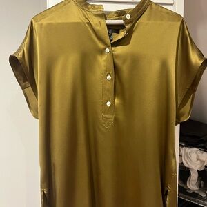 Banana Republic Silk Top (Mossy Green)